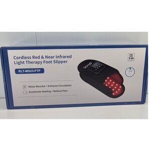 DGYAO Cordless Red Near Infrared Light Therapy Foot Slipper RLTMS23FTP Single
